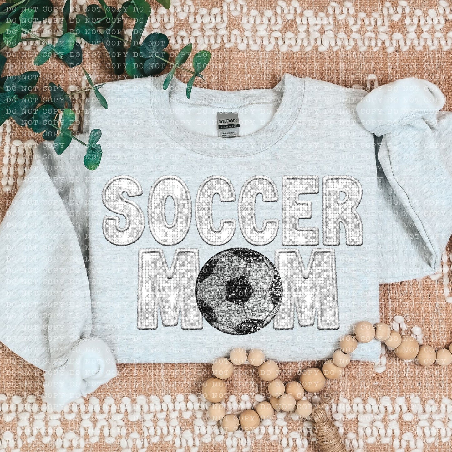 Soccer Mom Faux Embroidery DTF Transfer