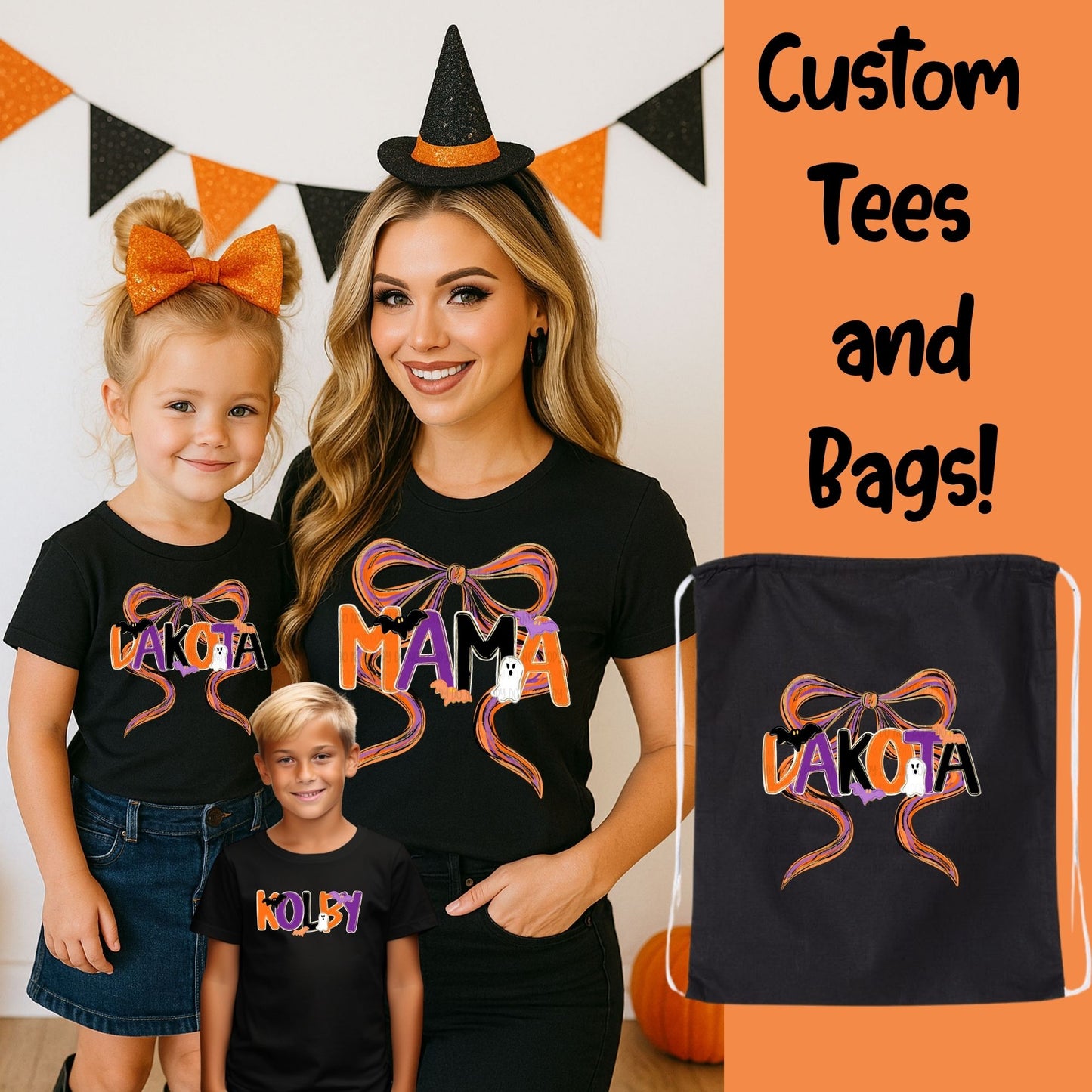HALLOWEEN CUSTOM NAME  | DTF TRANSFER