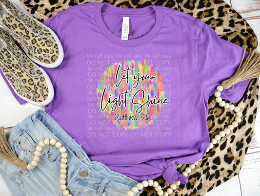 Let your light shine -DTF TRANSFER