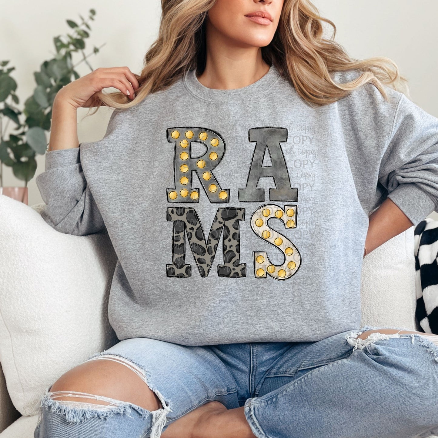 Rams Marquee Mascot| DTF TRANSFER |