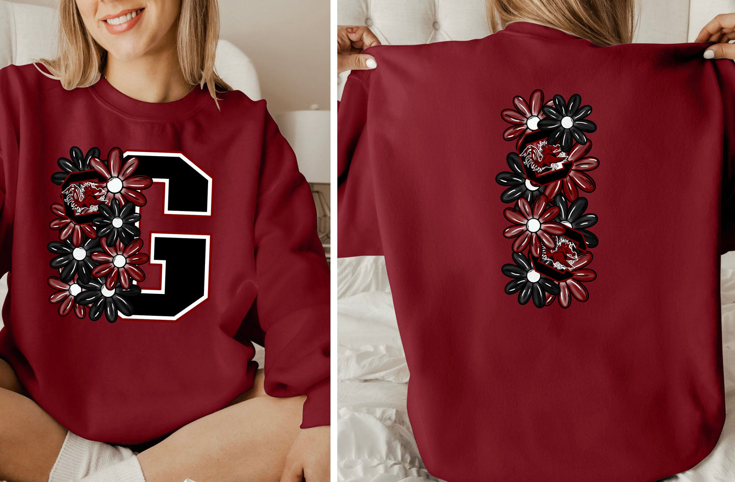 CG Flowers set  | FRONT & BACK PRINT | DTF TRANSFER
