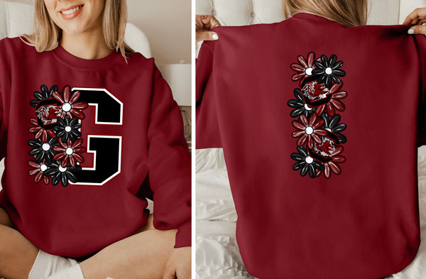 CG Flowers set  | FRONT & BACK PRINT | DTF TRANSFER