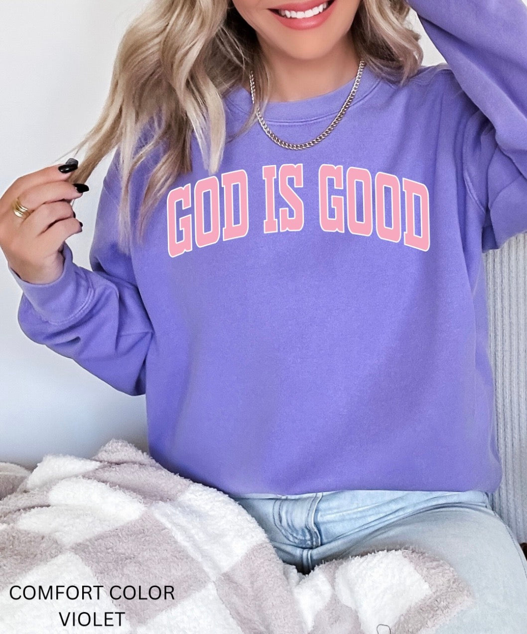 GOD IS GOOD PINK   | DTF TRANSFER