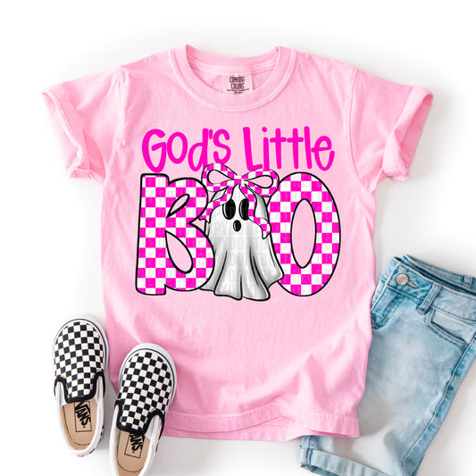 Gods Little Boo ( PINK )     | DTF TRANSFER { sdd }