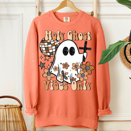 HOLY GHOST VIBES ONLY  - DTF TRANSFER