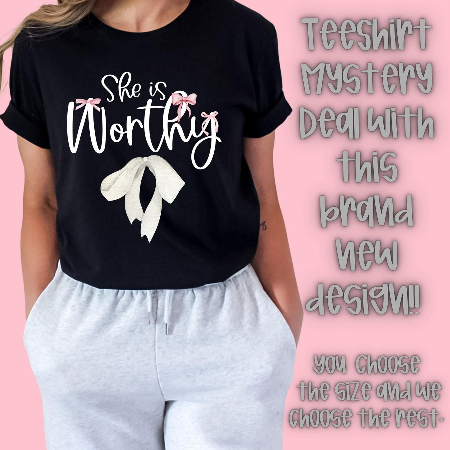 She Is Worthy | DTF TRANSFER | weekly deal