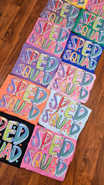 SPED SQUAD | CHEERY WORD | DTF TRANSFER