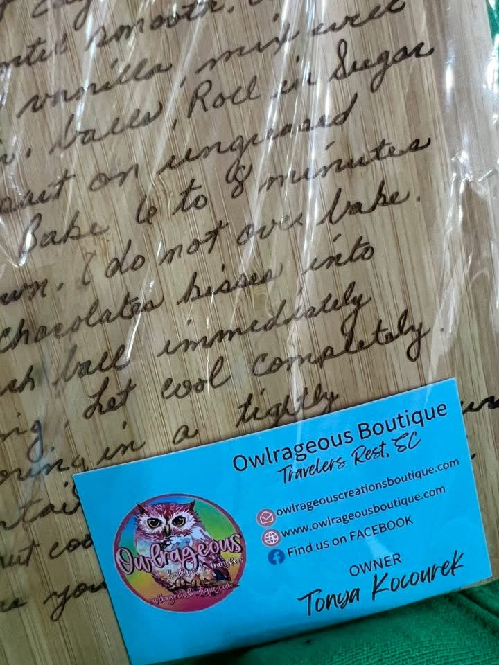 Recipe Cutting Board