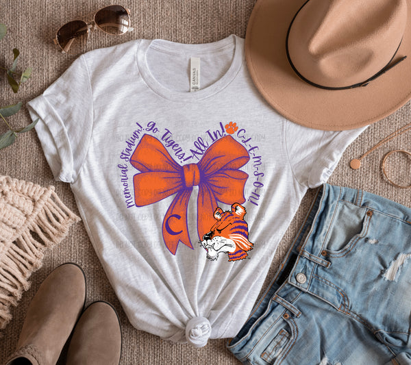 CLEMSON - BOW DTF Transfer