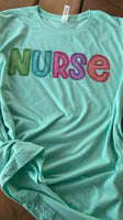Nurse Faux Embroidery DTF Transfer