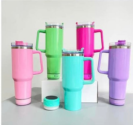 IN STOCK Bluetooth Speaker Sublimation 40 oz Tumbler - Tumbler with Handle  - WHOLESALE