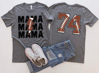 Football Mama Back Number Only DTF Transfer