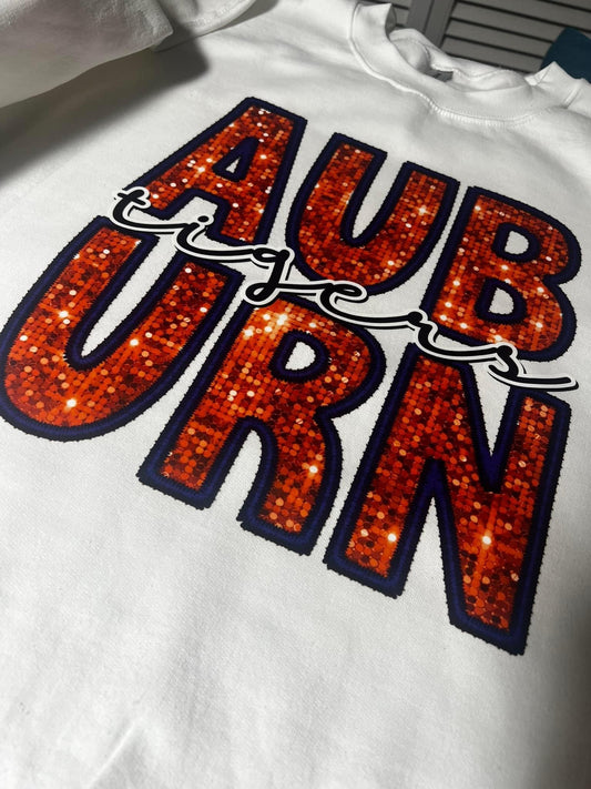 Auburn Sequin DTF Transfer