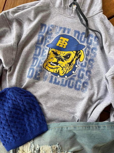 Devil Dogs Stacked Mascot Tee