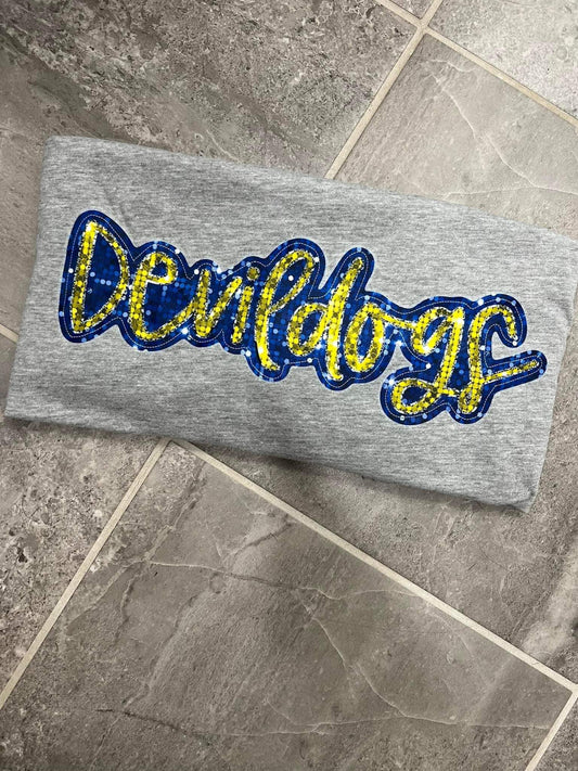 Devil Dog Sequin Tee