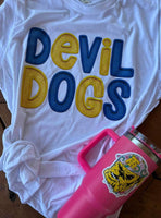 Devil dog Faux Embroidery Tee