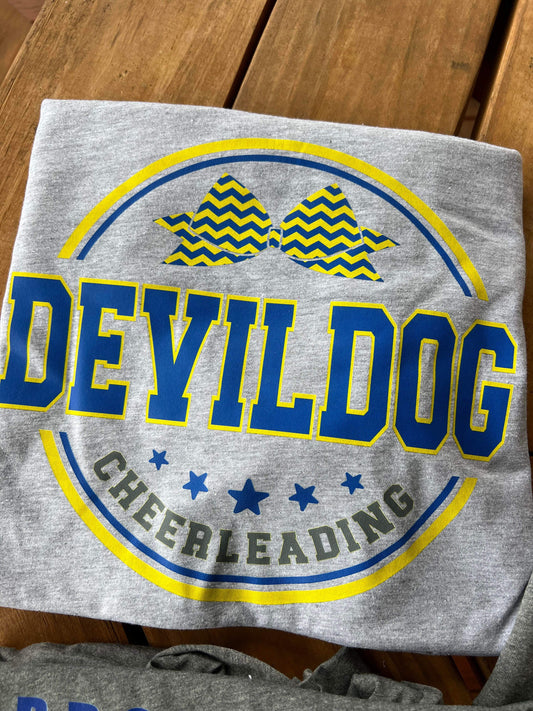 Devil dog Cheerleading Tee
