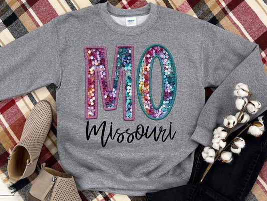 MO Mermaid Faux Embroidery DTF Transfer