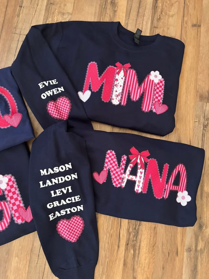CUSTOM VALENTINE WITH SLEEVE  | DTF TRANSFER
