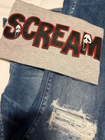Scream Faux Embroidery DTF Transfer
