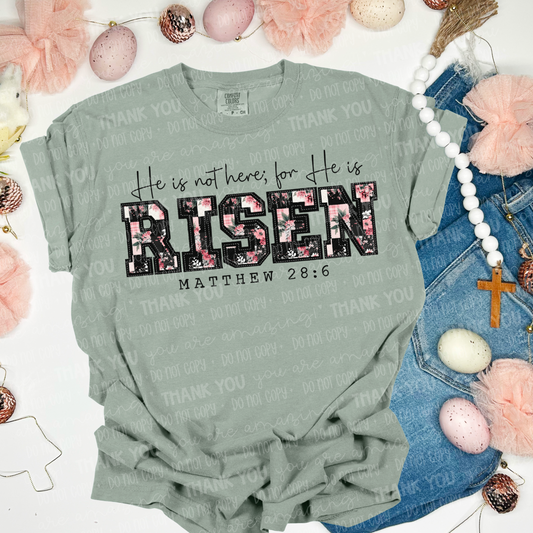 HE IS RISEN  -DTF TRANSFER