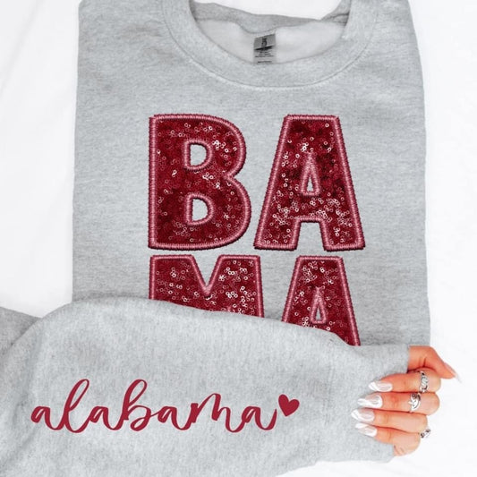 Alabama Sequin DTF Transfer