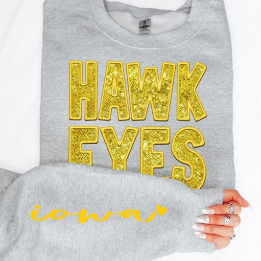 Iowa Sequin DTF Transfer