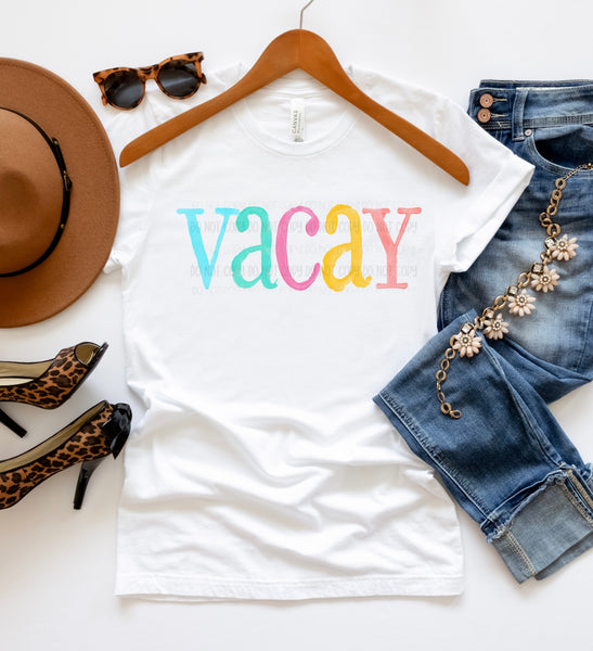 VACAY WATER COLOR - DTF Transfer