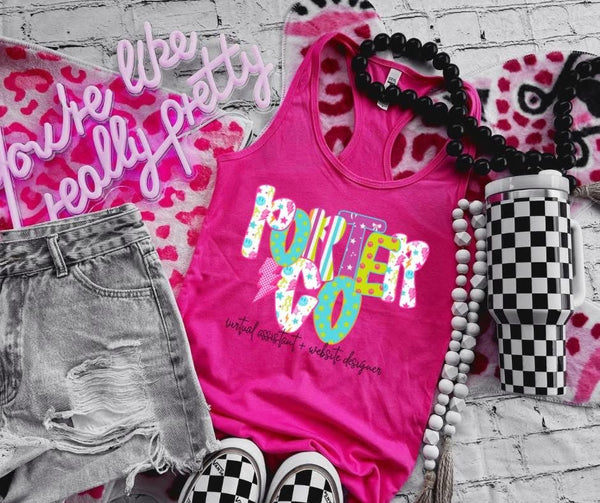 Business Name Tee | wholesale COMPLETED TEE (Minimum 3)