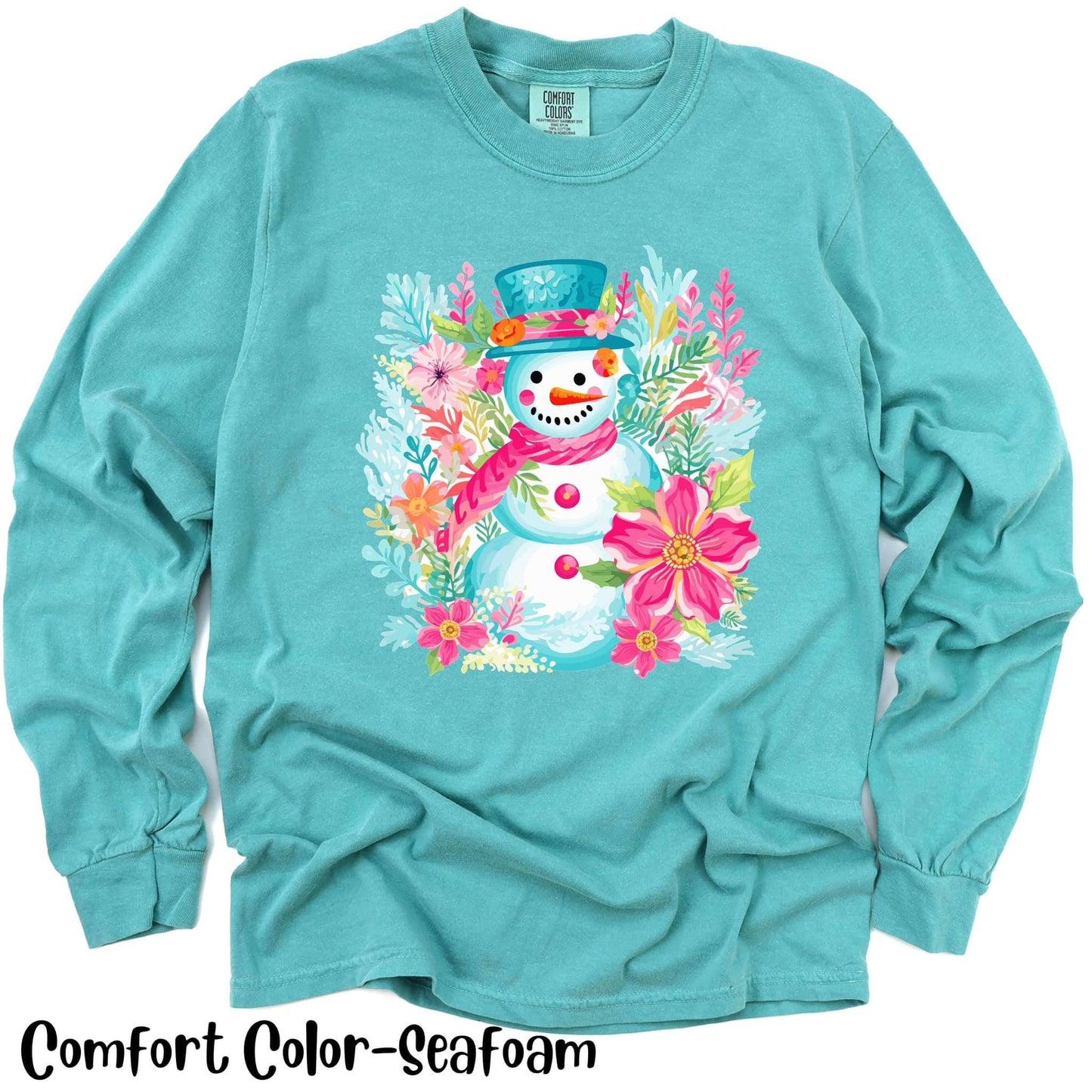 Floral Snowman  | DTF TRANSFER |