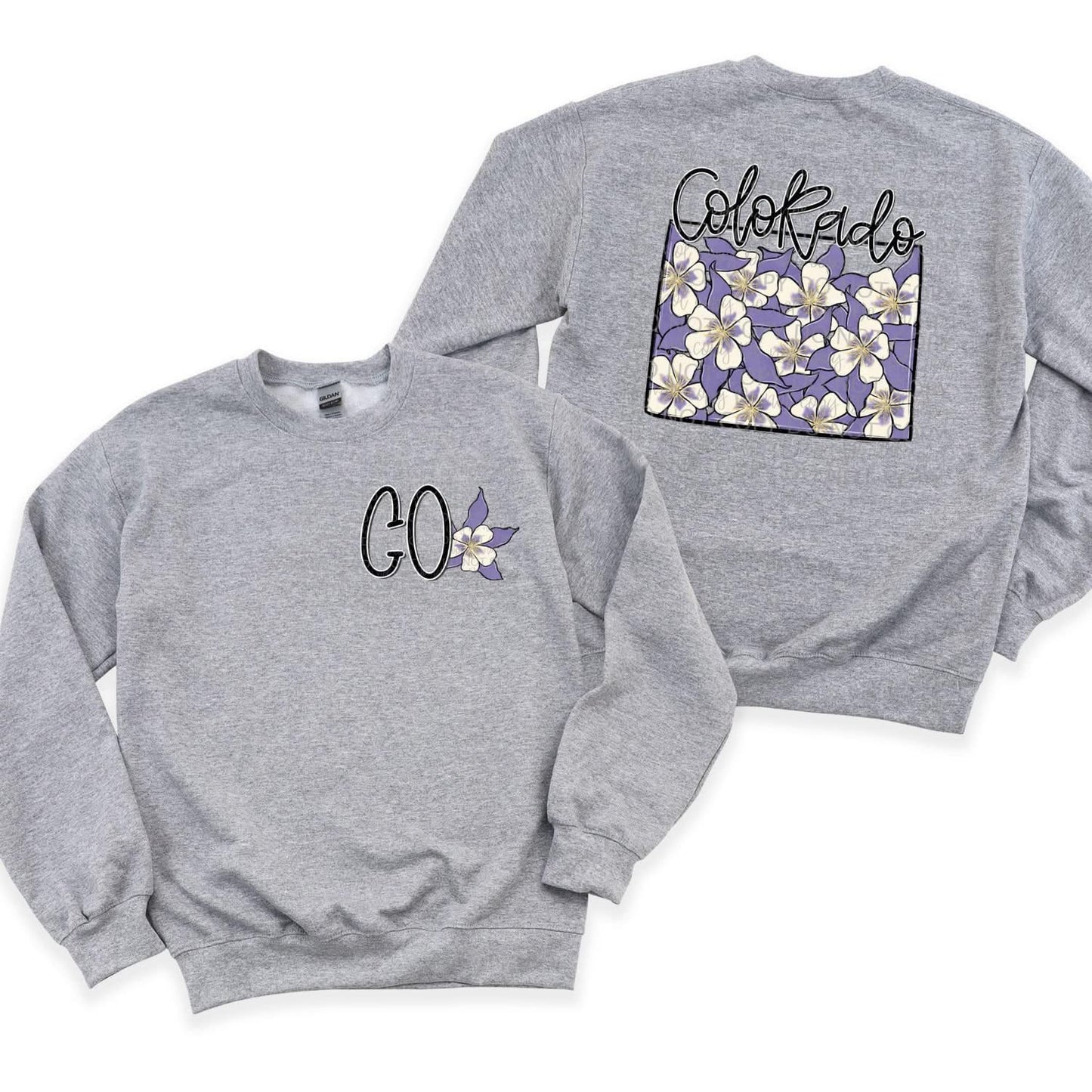 Floral State | FRONT & BACK PRINT | DTF TRANSFER