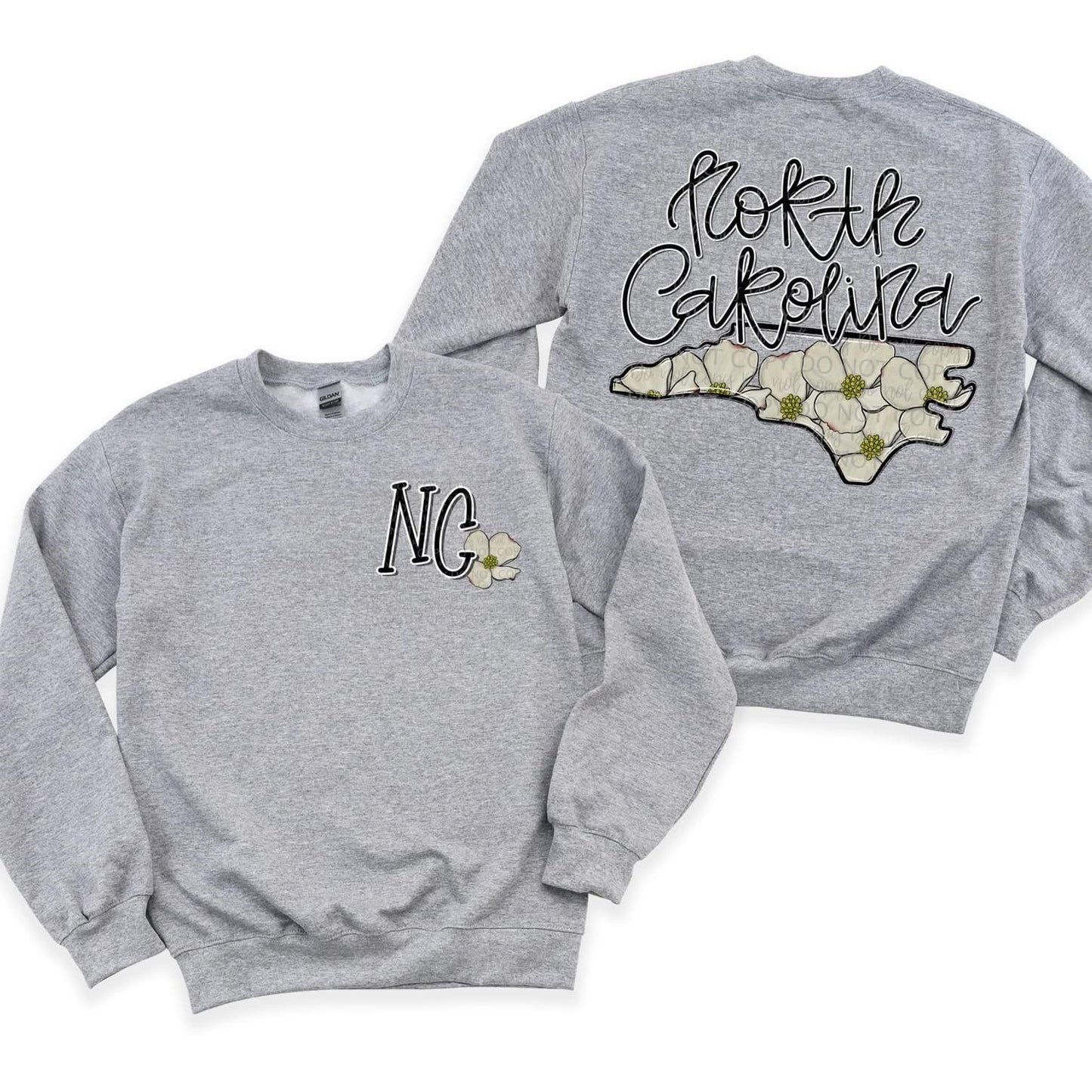Floral State | FRONT & BACK PRINT | DTF TRANSFER