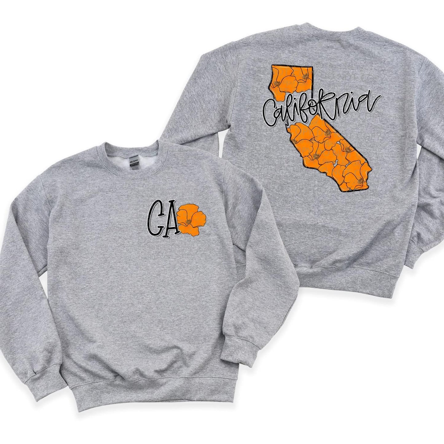 Floral State | FRONT & BACK PRINT | DTF TRANSFER