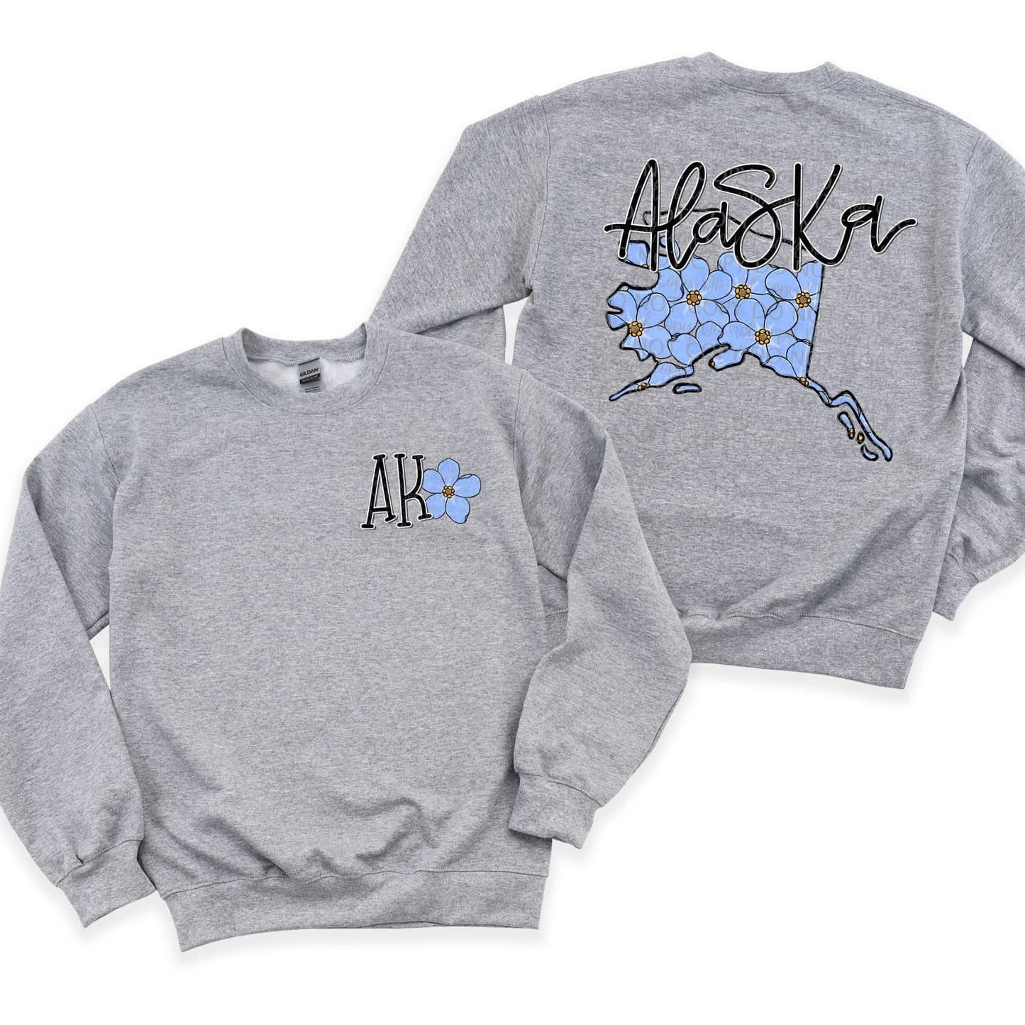 Floral State | FRONT & BACK PRINT | DTF TRANSFER