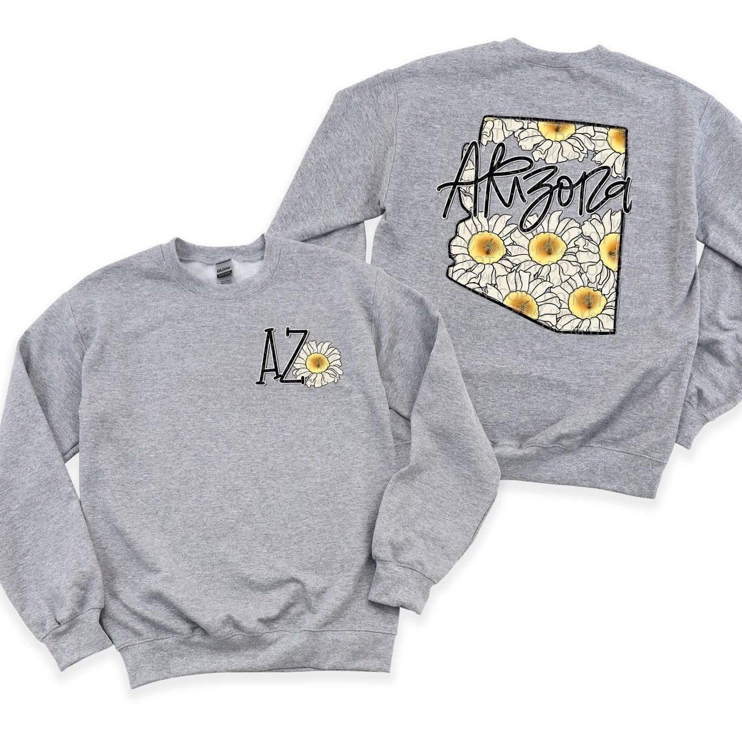 Floral State | FRONT & BACK PRINT | DTF TRANSFER