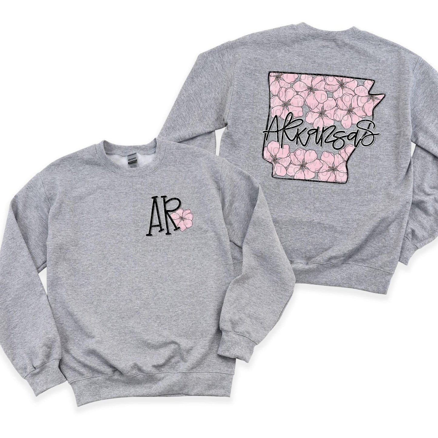 Floral State | FRONT & BACK PRINT | DTF TRANSFER