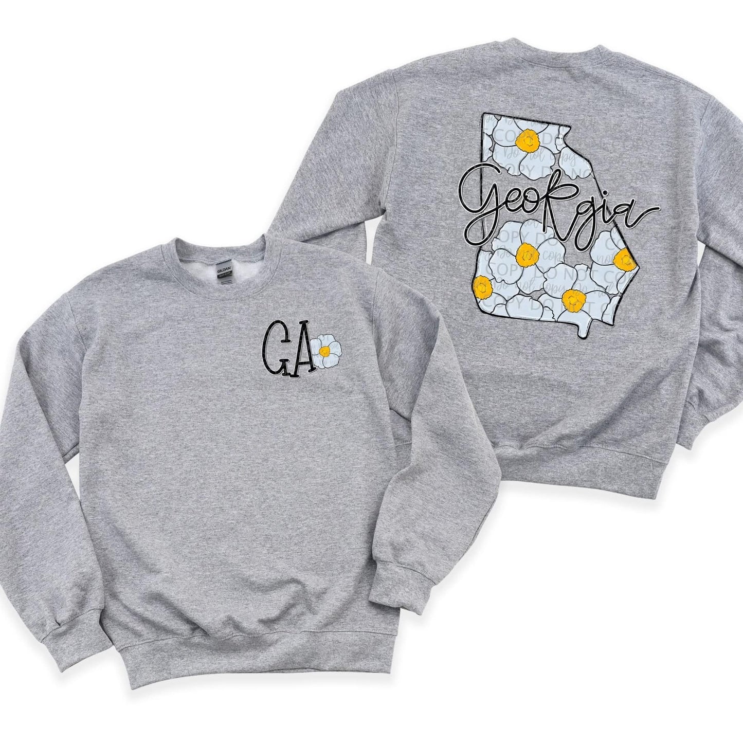 Floral State | FRONT & BACK PRINT | DTF TRANSFER
