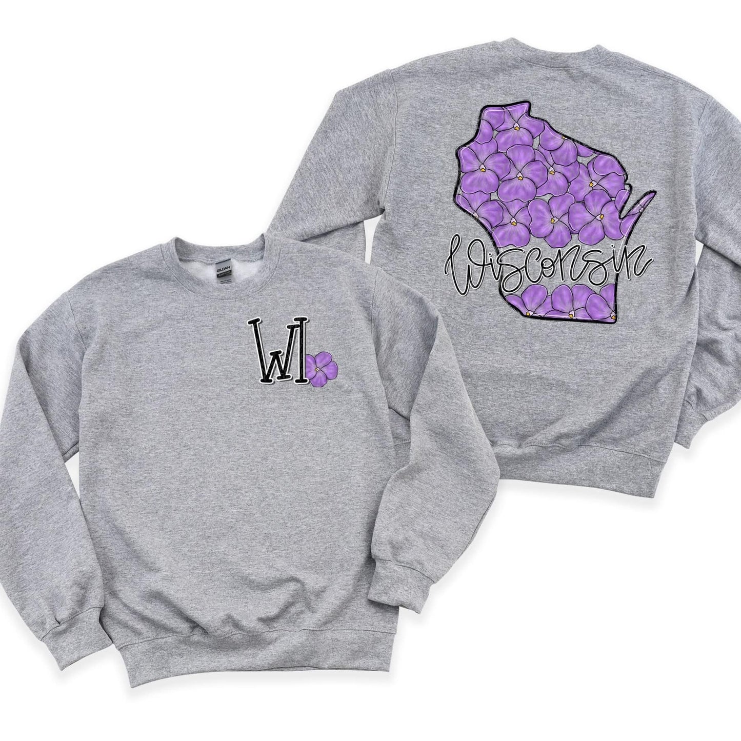 Floral State | FRONT & BACK PRINT | DTF TRANSFER