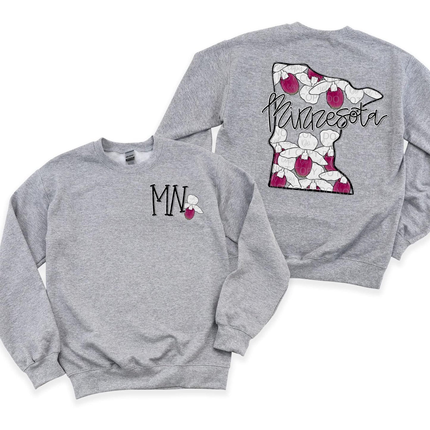 Floral State | FRONT & BACK PRINT | DTF TRANSFER
