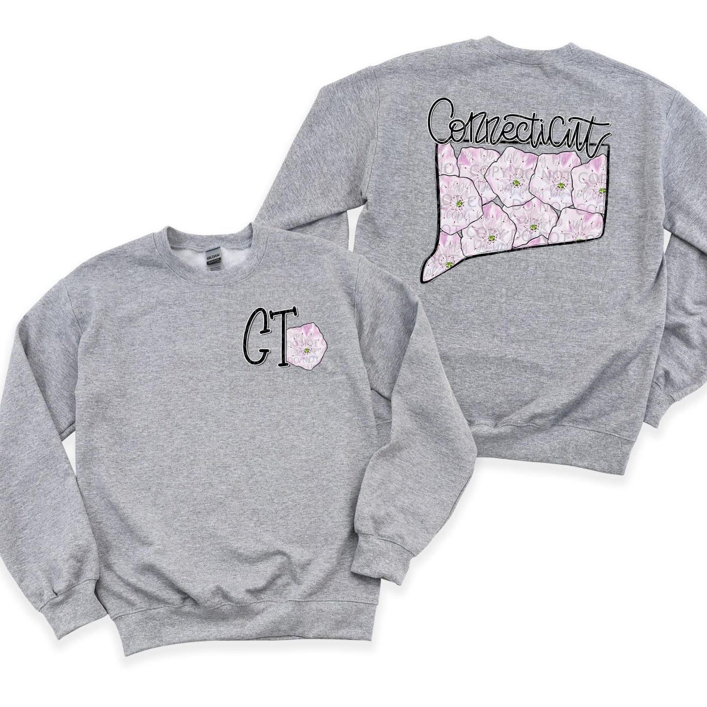 Floral State | FRONT & BACK PRINT | DTF TRANSFER