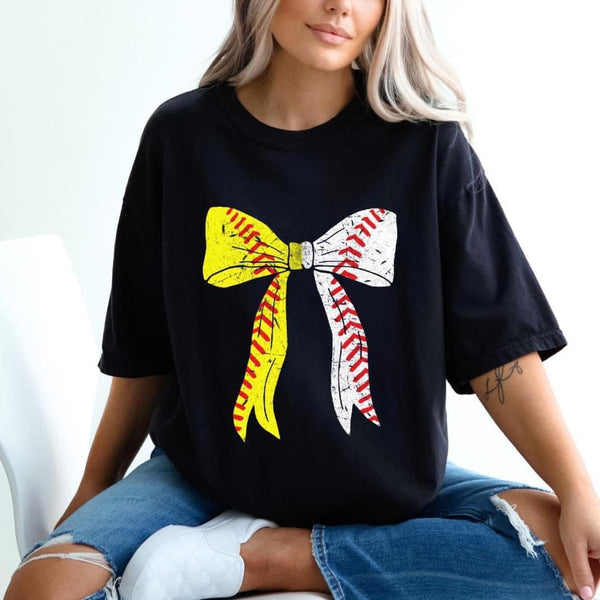 BASEBALL/SOFTBALL BOW -DTF TRANSFER
