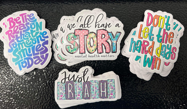 STICKER SET 3-INSPIRATIONAL/MENTAL HEALTH