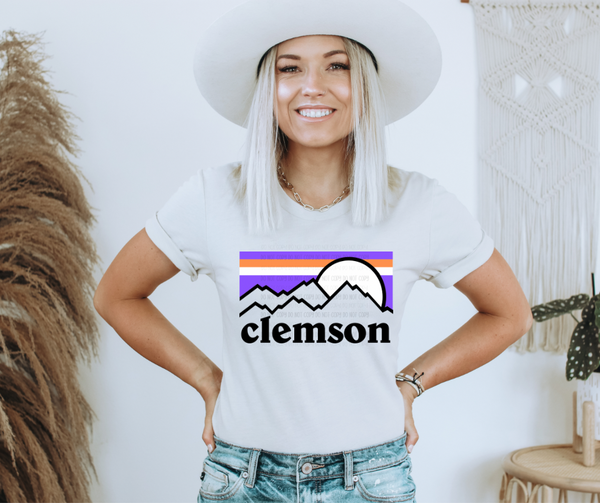 Clemson   - Mountain - DTF TRANSFER