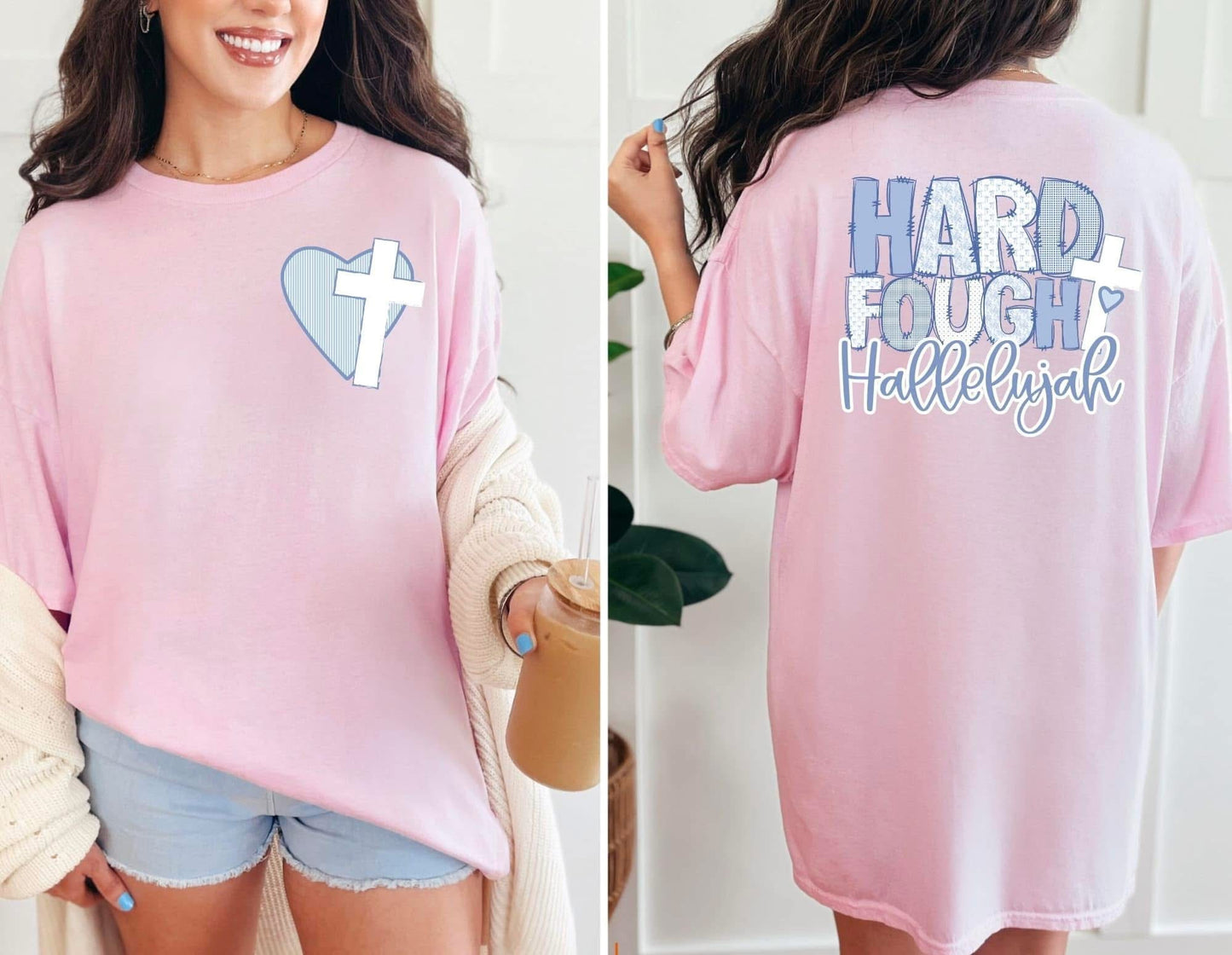 HARD FOUGHT HALLELUJAH | FRONT & BACK PRINT | DTF TRANSFER