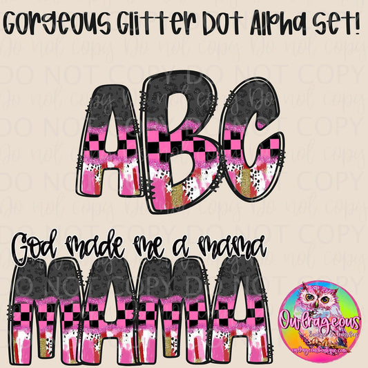Gorgeous Glitter Dot Alpha set