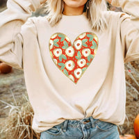 FLORAL HEART | COMPLETED SWEATSHIRT