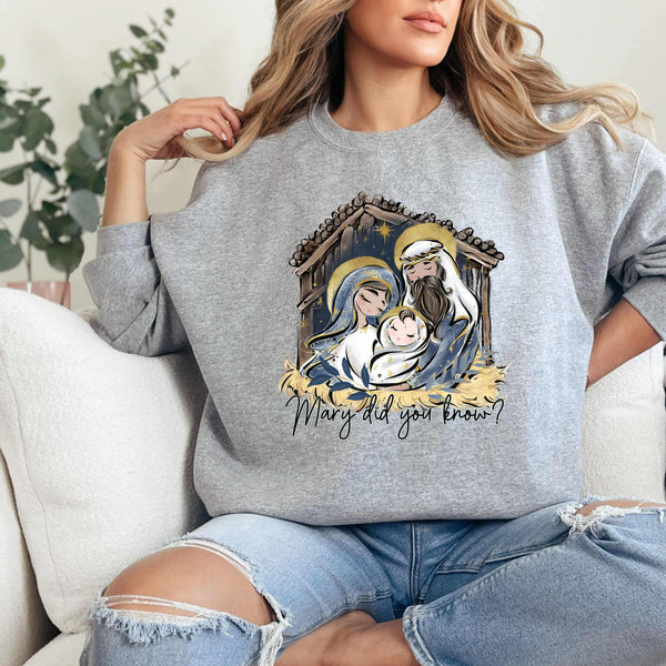 Mary Did You Know   | COMPLETED SWEATSHIRT