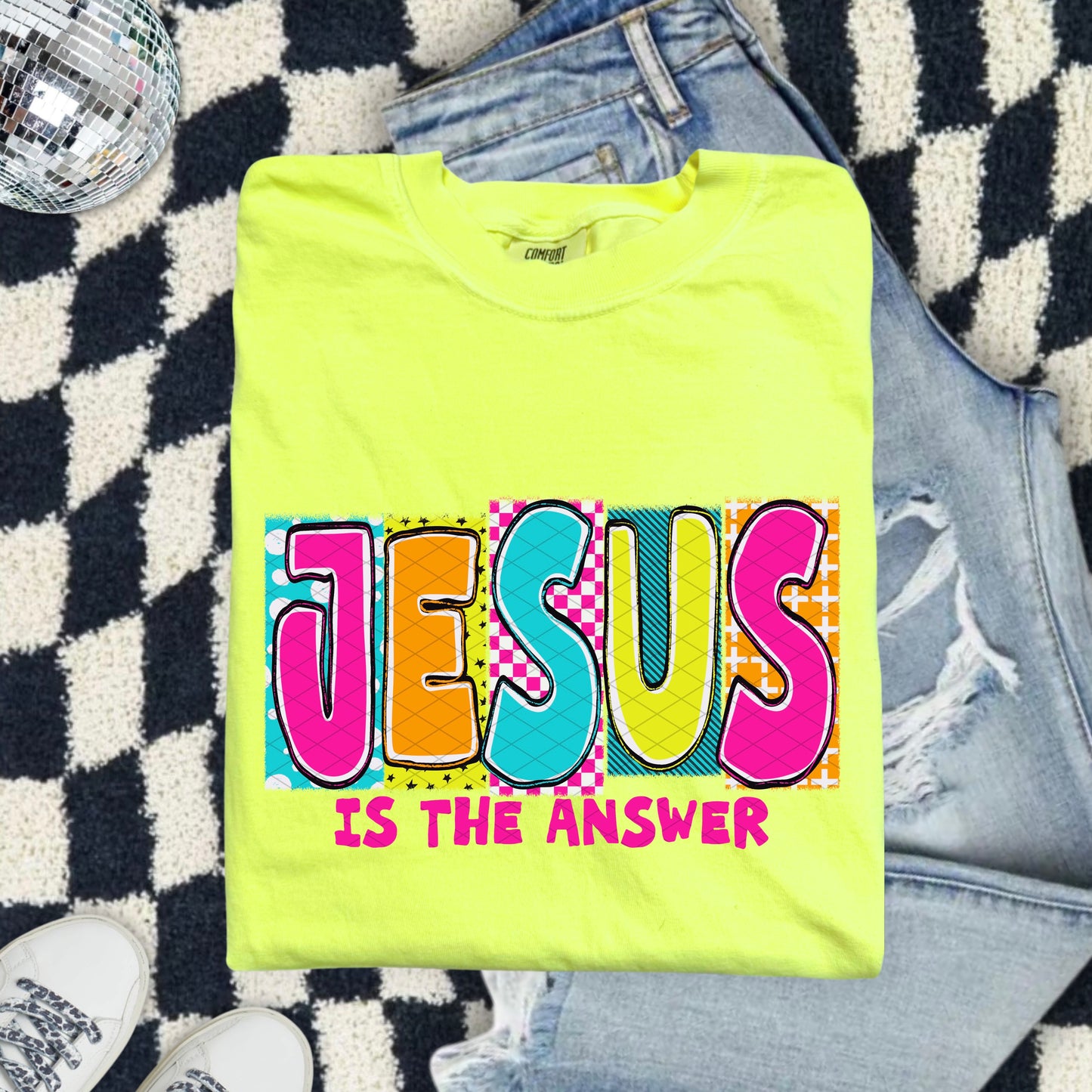 JESUS IS THE ANSWER | DTF TRANSFER SDD