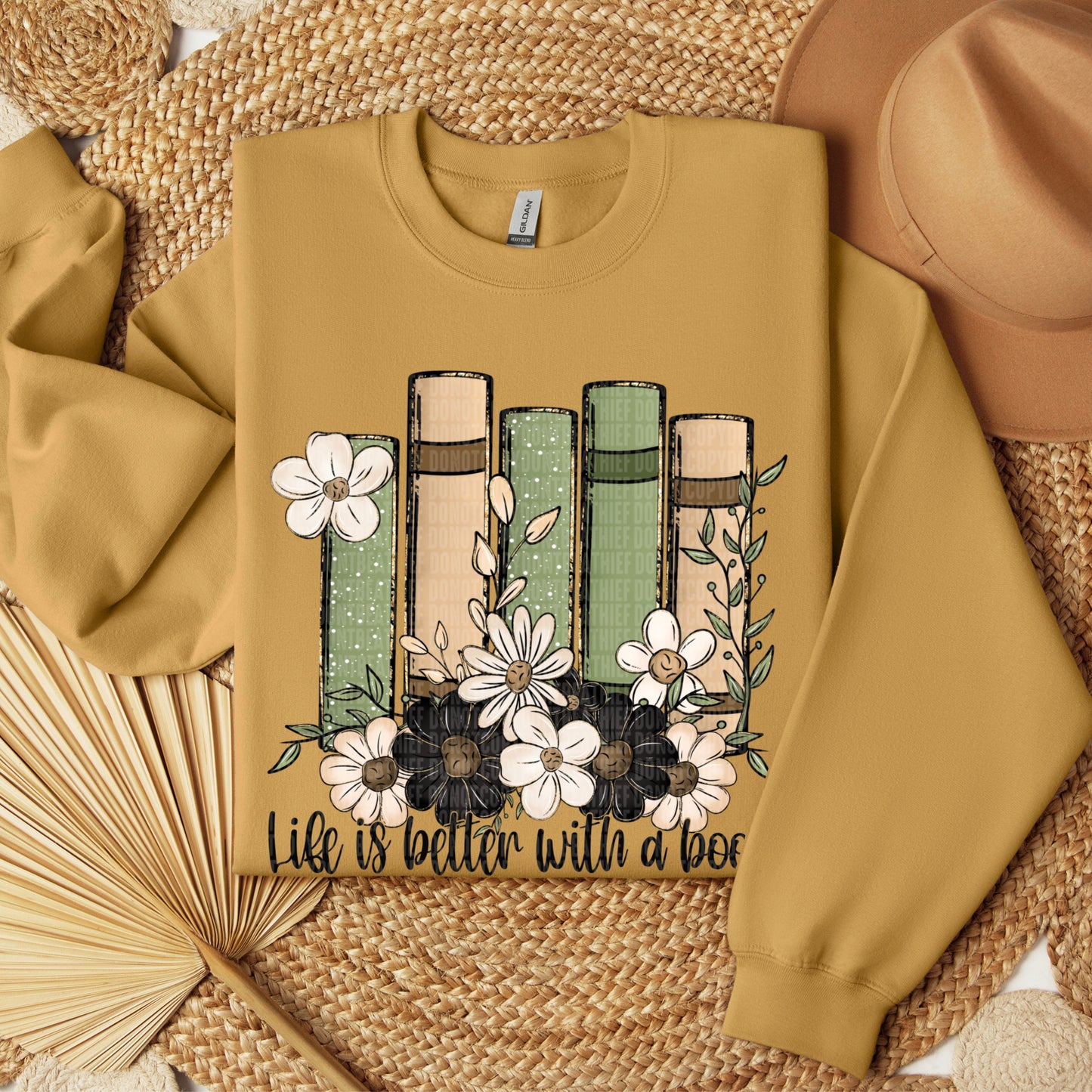 LIFE IS BETTER WITH A BOOK | DTF TRANSFER SDD