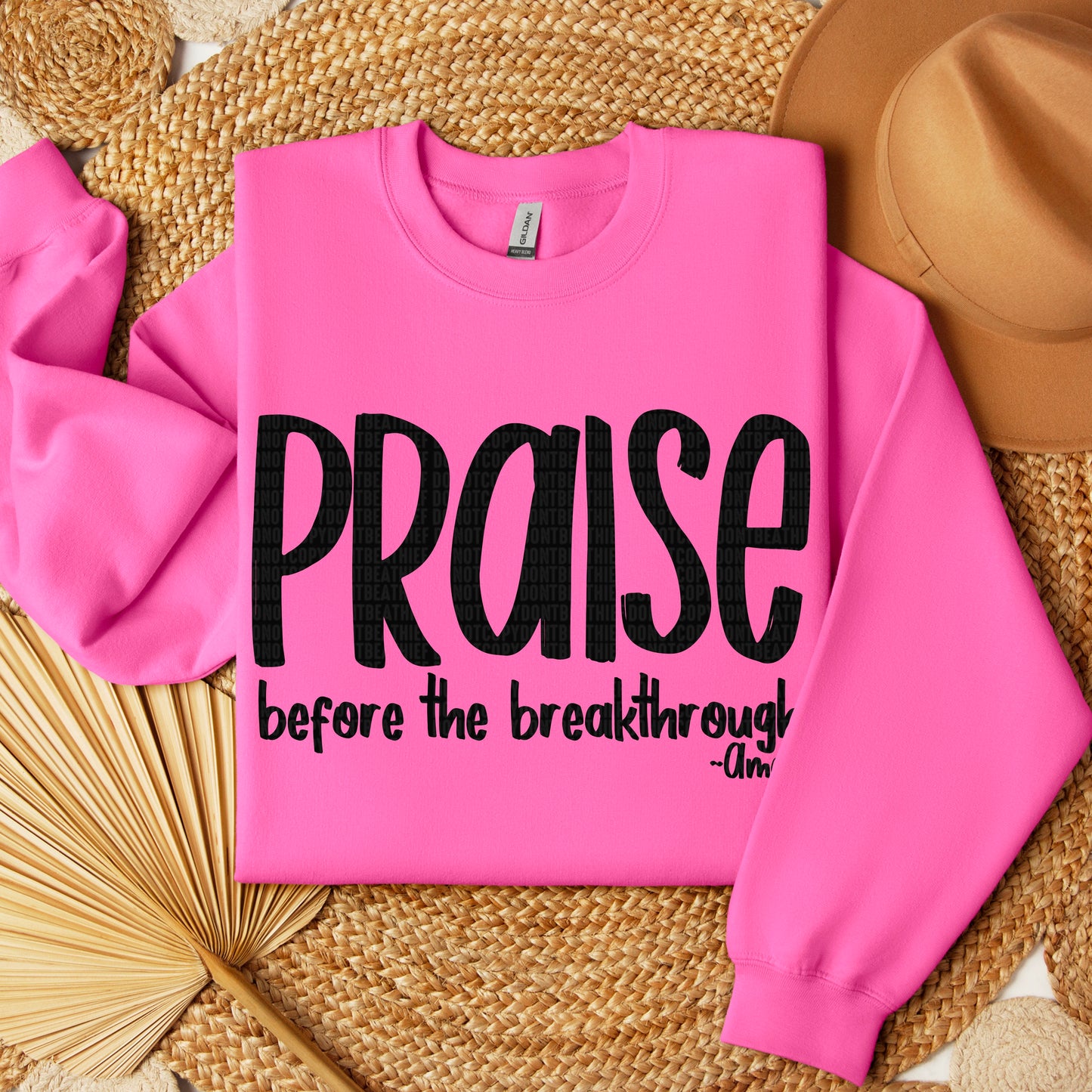 Praise in Black   | DTF TRANSFER { sdd }